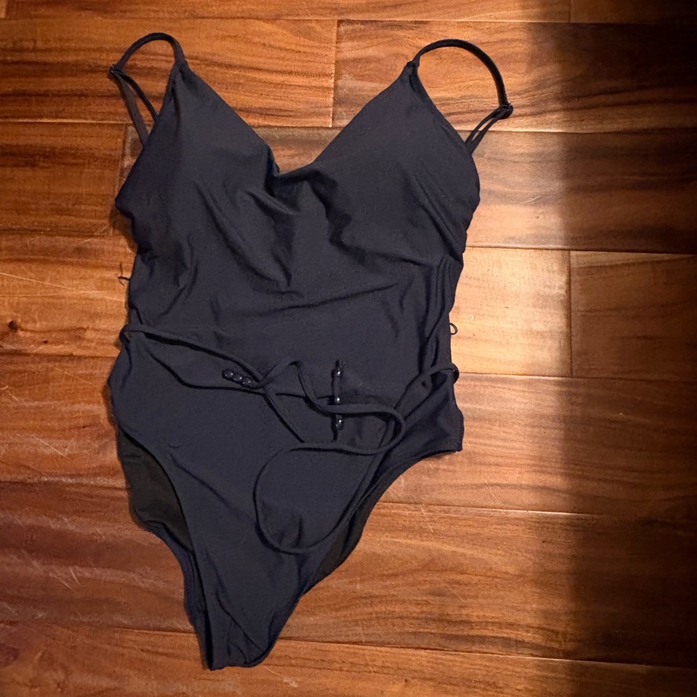 J. Crew Navy Blue One-Piece Swimsuit